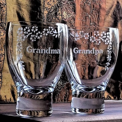 Grandma & Grandpa Pedestal Glasses